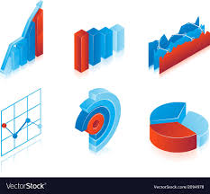 Set Of 3d Charts