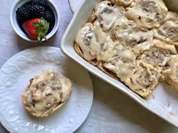 Use a sharp knife or dental floss to cut the log into approximately 14 pieces, each 1 to 1 1/2 inches thick. No Yeast Cinnamon Rolls With Brown Butter Cream Cheese Frosting Recipe Myrecipes