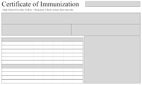 Students and employees use these document to survive in many cases. Immunization Certificate Format