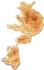 Relief grafic cu altitudini, reţeaua hidrografică (râuri şi. Carpatii Occidentali Harta Turistului