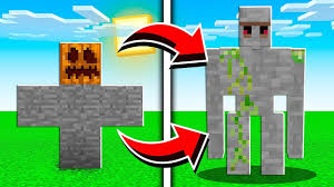 Although it will not follow you (unless it's on a lead), it will kill any · how to install extra golems mod. How To Make A Golem From Any Block In Minecraft Pocket Edition More Golems Addon Youtube