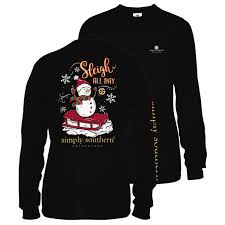 simply southern youth long sleeve sleigh t shirt for girls