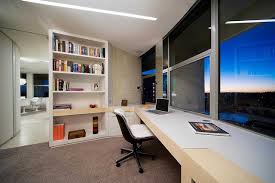 Make a pass at cadia 63 h x 59 w geometric bookcase, volga desk, and evelyse geometric beige area rug for further modern & contemporary suggestions. Home Office Design Ideas For Those Who Have Multitasking 10 Modern Home Office Design Ideas 2 My Decorative