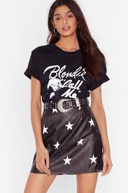 True Star Faux Leather Mini Skirt Nasty Gal