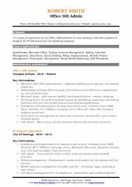 Let word resume templates help. Office Admin Resume Samples Qwikresume