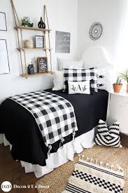 Black And White Plaid Bedding Set Simple Bedding Dorm Farmhouse Black Amp White Gingham Plaid Dorm Bedding Dorm Bedding Set Twin Xl Dorm Bedding Sets White Dorm Room Dorm Room Inspiration