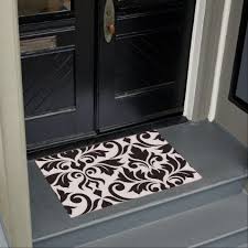 Black And White Doormat Flourish Damask Art I Black On White Doormat Pattern Sample Design Template Diy Cyo Customize Damask Art Door Mat Rose Decor