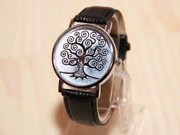Wristwatch Tree Of Life Watch Tree Ladies Watch Family Watch Mens Watch Black Watch Watch Hand