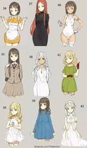 Now you will be drawing out the anime clothes in full shirts, pants, and skirts. 150 Anime Clothes Girl Ideas Drawing Clothes Anime Outfits Anime Dress