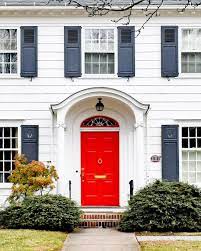 Check spelling or type a new query. Love This Bold Door Color Such A Pretty Fanlight Too That S The Window Above The Door White Exterior Door Colors Garage Door Design Red Door House