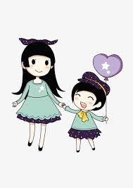 كرتون الأخوات الأخوات رسوم متحركة الأخت png وملف psd للتحميل مجانا cartoon clip art cute cartoon pictures cute couple wallpaper