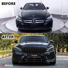 86 glossy black car side skirts extension splitters lip wing body kit universal (fits: Renegade Mercedes Benz W205 C Class Aerodynamic Body Kit Rng Mbcbkt Kamsiparts