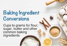 This simple chart answers your question. Baking Ingredient Conversions 1 Cup 1 2 Cup 1 3 Cup To Grams Ounces