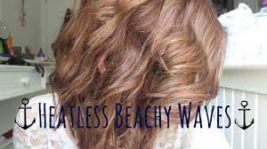 Is it possible to get wavy hair without using heat? Beachy Waves No Heat Short Hair Alyssa Nicole Youtube