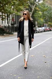 Black And White Checkered Pants Outfit Ideas Work Outfit Ideas For Winter Season Fashion Fashion Pants Outfits