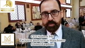 CEO Mr. Nadeem Mir Exclusive Interview Regarding Midtown Jhelum at the  pre-launch event held in Manchester (United Kingdom)🇬🇧