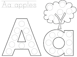 A line is drawn connecting the dots, revealing the object. Bingo Dauber Alphabet Coloring Pages Alphabet Coloring Pages Do A Dot Bingo Dauber Worksheets