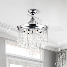 Special offers · new products · outdoor lighting · string lights Chrome 3 Blade 42 Inch Crystal Chandelier Ceiling Fan Remote