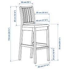 Do you assume bar chair dimensions seems to be nice? Ekedalen Bar Stool With Backrest Brown Orrsta Light Grey 75 Cm Ikea
