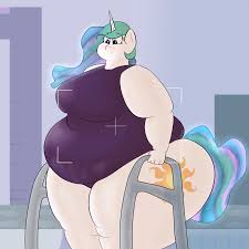 Giant anime, videogames, etc 58 story chapters. 1762173 Suggestive Princess Celestia Solo Female Clothes Breasts Anthro Blushing Solo Female Big Breasts Swimsuit Belly High Res Fat Wide Hips Obese Big Belly Busty Princess Celestia Thunder Thighs One Piece Swimsuit