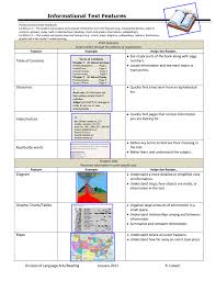 informational text features chart