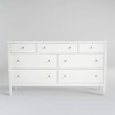 The tall white dresser has functional capabilities such as storing clothing items and other accessories in your bedroom. Mason White 7 Drawer Dresser Reviews Crate And Barrel