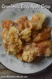 Grandma S Easy Apple Crisp Recipe These Old Cookbooks Easy Apple Crisp Recipe Apple Crisp Easy Apple Crisp Recipes