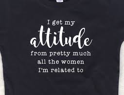 funny toddler shirt i get my attitude from girl shirt toddler birthday shirt girl birthday all the women im related to