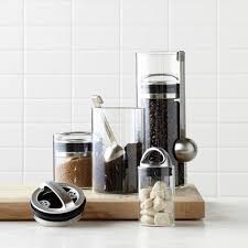 Williams Sonoma Glass Canister Williams Sonoma Glass Canisters Kitchen Innovation Kitchen Pictures
