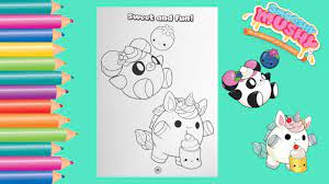 Buy products such as miniature x 2 / sticky snacks bundle, smooshy mushy create your own squishy foam charm jewelry, ages 6+ at walmart and save. Coloring Smooshy Mushy Coloring Page Gabby S Coloring Show Youtube