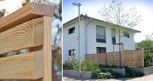Sichtschutz zaun holz metall von stahlzart sichtschutz garten gartenzaun balkon terrasse anthrazit modern design sichtschutz kaufen made in germany. Sichtschutz Larche Horizontal S H Zaunfabrik Natur Im Schwarzwald