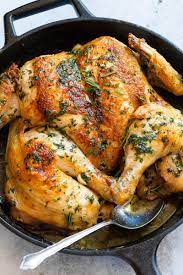 Roasted Lemon Garlic Butter Spatchcock Chicken Recipe Spatchcock Chicken Roast Chicken Recipes Easy Chicken Recipes