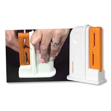 If the sides of your blades are coated in sticky residue or the residue is not coming off, encircle the blades with the cloth and apply pressure as you wipe down the blades. Fiskars Scissor Sharpener The Fox Collection
