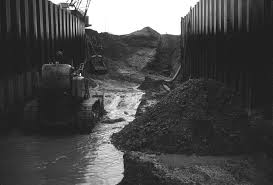 Construction of George Billington Lock, November-December …