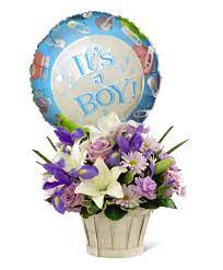 We have new baby flowers made fresh and delivered fresh that any new mom if you are interested in new baby boy flowers there are a wide selection of styles to choose from. Ftd Boys Are Best Bouquet New Baby Flowers
