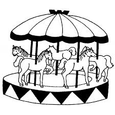 Disegno Di Giostra Con Cavalli Da Colorare Per Bambini