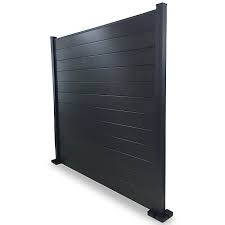 Lame De Cloture Composite Neva Anthracite Lot De 3 Lames Castorama