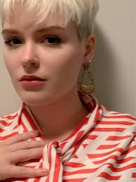 Candy Cane Red and White Vintage Dress, 80s New Wave Nylon Graphic Print  With a Pussy Bow Tied Neck, by Anthony Richards