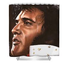 Elvis 24 1973 Shower Curtain by Rob De Vries