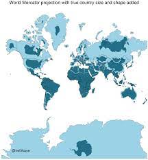 May 28, 2021 · mercator projection. Neil Kaye On Twitter Showing The Mercator Map Projection With The True Size And Shape Of The Country Overlaid Dataviz Maps Gis Mapping Https T Co Syolxswta4