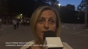 Capannoli, Arianna Cecchini inaugura Piazza della Repubblica