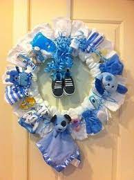 Baby Shower Diaper Wreath For Baby Boy Baby Shower Wreath Diaper Wreath Baby Shower Crafts