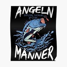 Poster Angler Spruch Redbubble