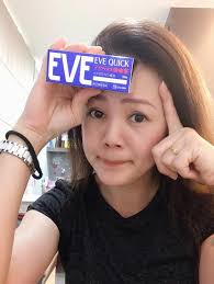 Nicole国际品牌源头直供- EVE Quick 锭(蓝色包装) 40粒RM55  EVE止痛药舒缓生理痛、头痛、齿痛、喉咙痛、关节痛等症状的效果佳，以至发烧时解热也OK，小颗粒的设计好吞食。而且这个牌子的止痛药也标榜