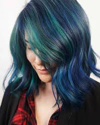 Some blue highlight will definitely do the trick for you. Eye Catching Blue Hair Color Ideas On Short Hair