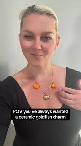 Tangerine Goldfish Charm