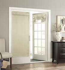 I'd like to use longer drapes to flank the doors, and mount them on a rod about a foot above the top of the doors. Eclipse French Door Curtain Tricia Tie Up Light Filtering Single Panel Drapes For Patio For Living Room And Bedroom Buy Online In Cape Verde At Desertcart