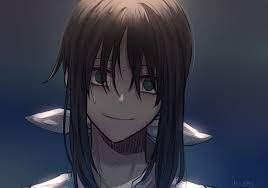 1girl Bangs Bow Brown Hair Empty Eyes Green Eyes Hair Between Eyes Hair Ribbon Hanebado Hanesaki Ayano Hichi Hichi Long Hair L Anime Evil Anime Awesome Anime