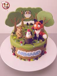 Little Forest Animal Cake Art Gateau D Anniversaire Enfants Gateau Anniversaire Enfant Idee Gateau
