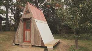 Transforming A Frame Micro Cabin You Can Build For 1200 Micro Cabin A Frame Cabin Tiny Cabin